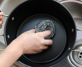 China cojín de fregado del acero inoxidable de 0.15m m ninguna astilla para los potes que se lavan del restaurante proveedor