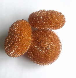 China Cojines de fregado de cobre del color oro 25g ideales para los potes y las cacerolas de la cocina proveedor