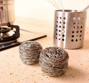China Bola de fregado del acero inoxidable del uso de la cocina para los potes que se lavan del restaurante proveedor