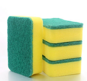 Esponja de la limpieza de la cocina de la forma del rectángulo, esponja que se lava del plato antibacteriano